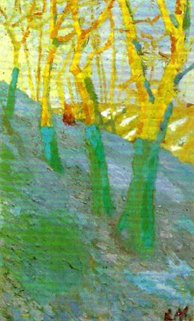 Kazimir Malevich trees oil painting picture
